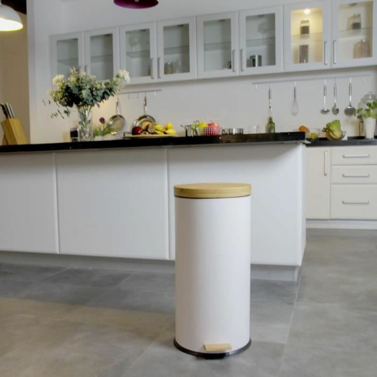 Мусорное ведро Kitchen Move Белый 30 L